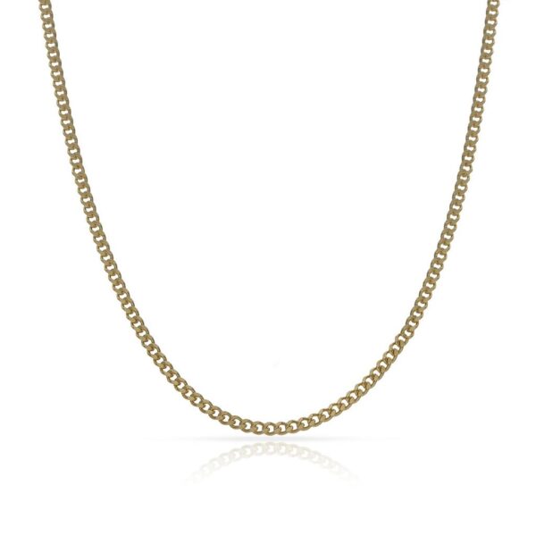 Cadena oro 18kl barbada maciza - 1.50mm