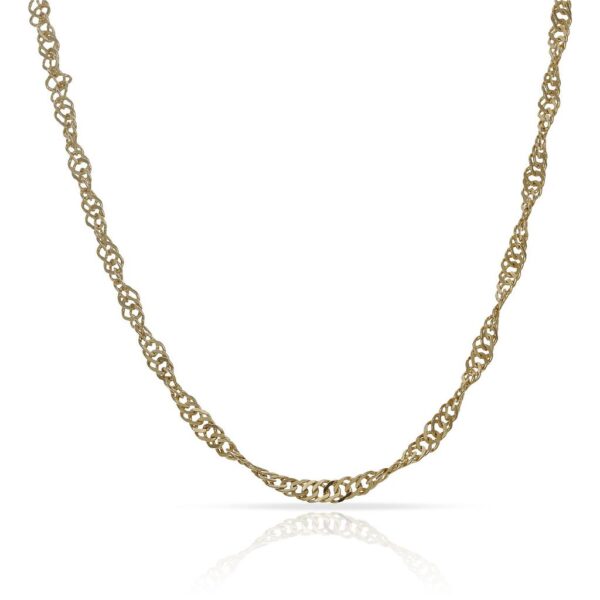 Cadena oro 18kl singapur - 3mm