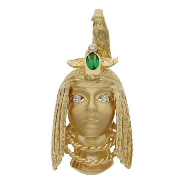 Cabeza oro 18kl cleopatra - 20x32mm