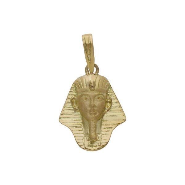 Cabeza oro 18kl tutankamon - 15x20mm