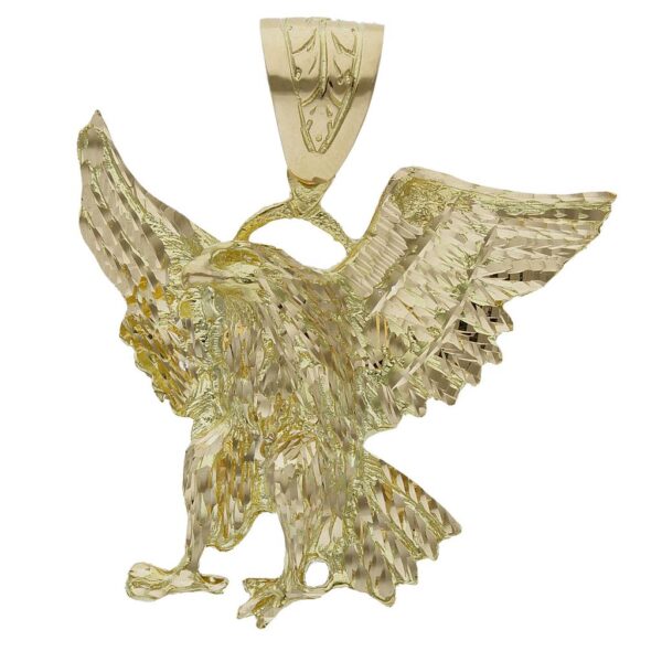 Cabeza oro 18kl aguila grande - 59x53mm