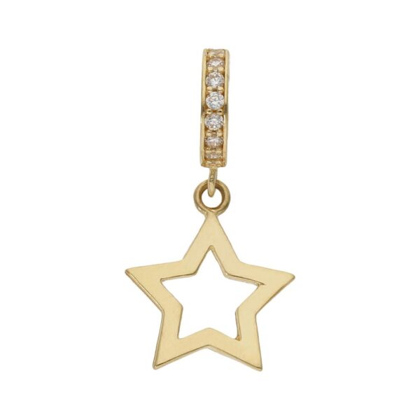 Charms colgante oro 18kl estrella