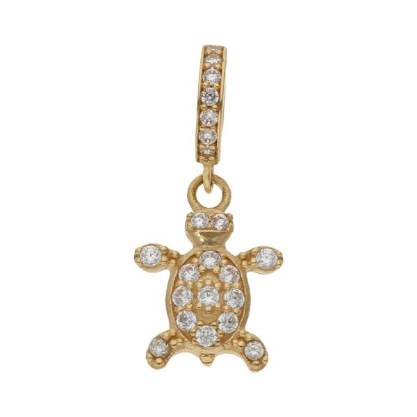 Charms colgante oro 18kl tortuga