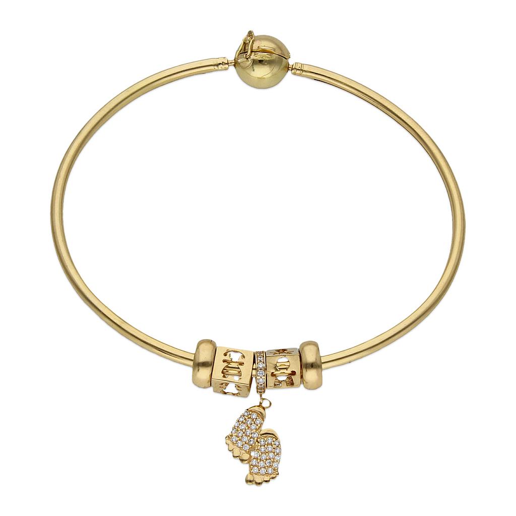 Pulsera oro 18kl rigida - mama