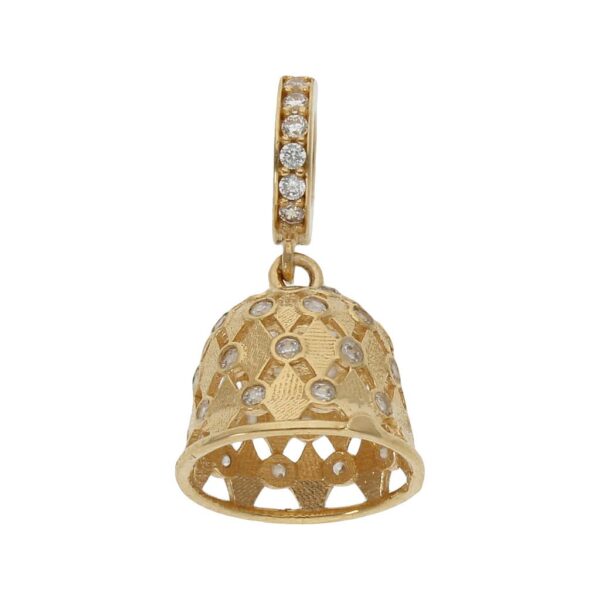 Charms colgante oro 18kl campana