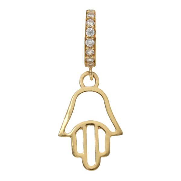 Charms colgante oro 18kl mano de fatima