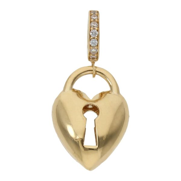 Charms colgante oro 18kl candado