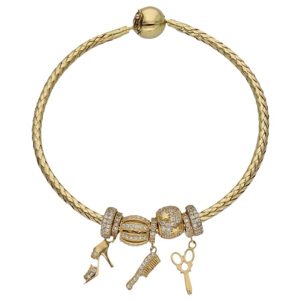 Pulsera oro 18kl flexible - fashion