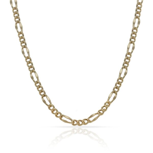 Cadena oro 18kl hueca 3x1 - 3mm