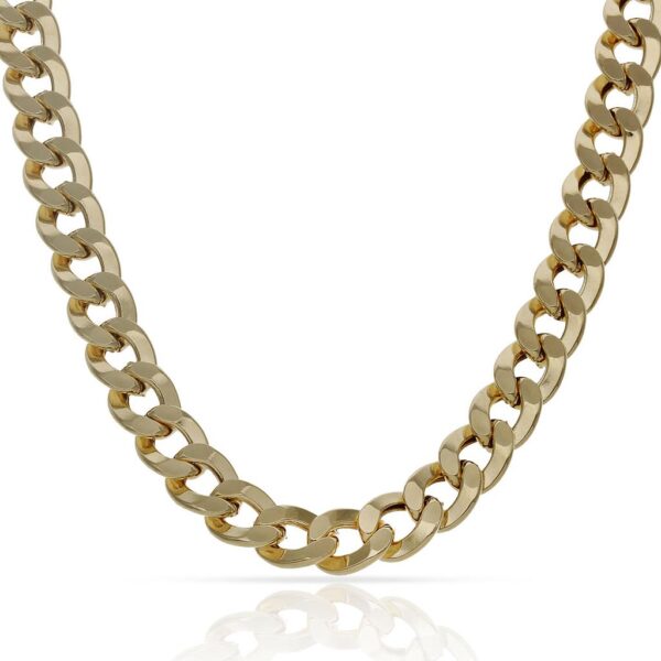 Collar oro 18kl barbado hueco - 7mm