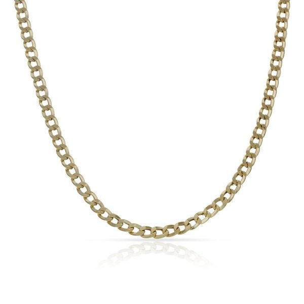 Collar oro 18kl barbado hueco - 3mm