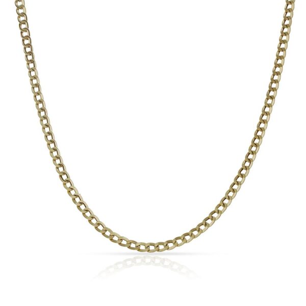 Cadena oro 18kl hueca barbada - 2 mm