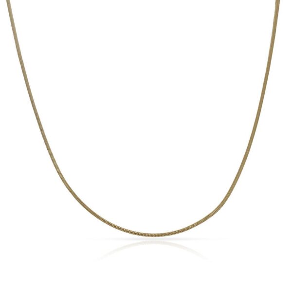 Collar oro 18kl cola topo amarillo