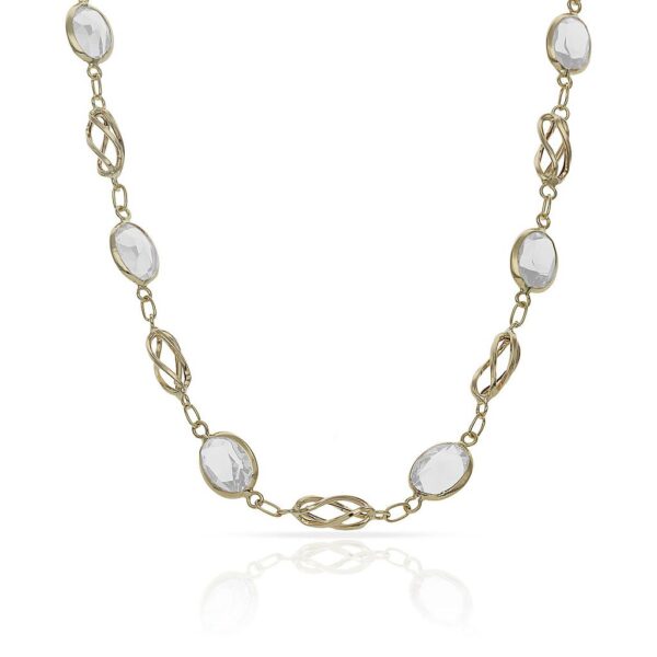 Collar oro 18kl circonitas