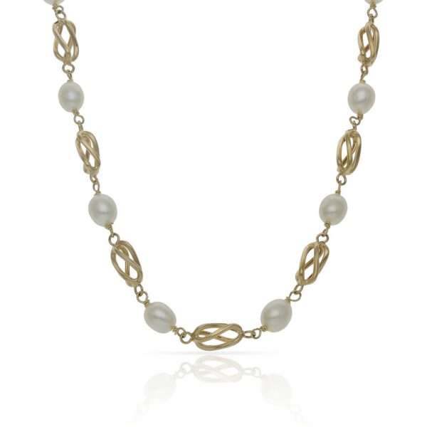 Collar oro 18kl perla jofa