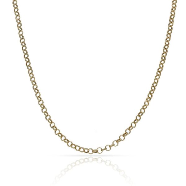 Cadena oro 18kl rolot hueca - 2mm