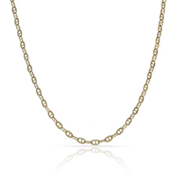 Cadena oro 18kl hueca ancla - 2mm
