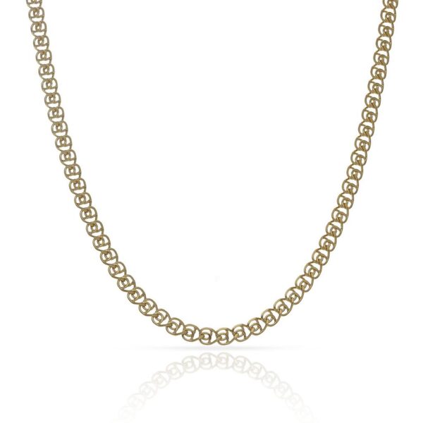 Cadena oro 18kl love maciza - 3mm