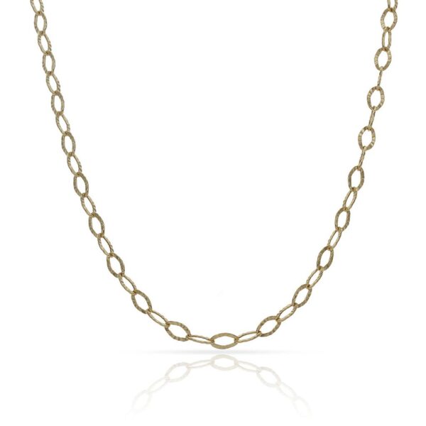 Cadena oro 18kl hueca - 3mm