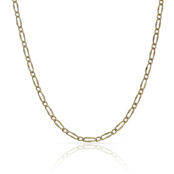 Cadena oro 18kl 1x1 hueca - 2mm