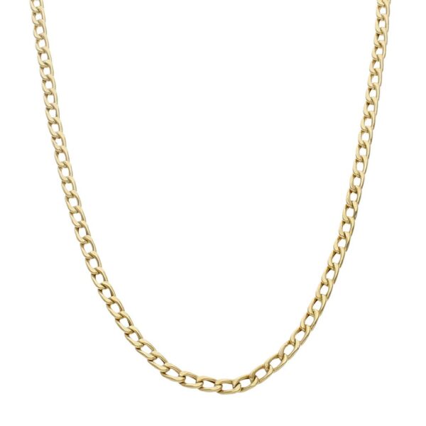Collar oro 18kl hueco barbado - 4mm