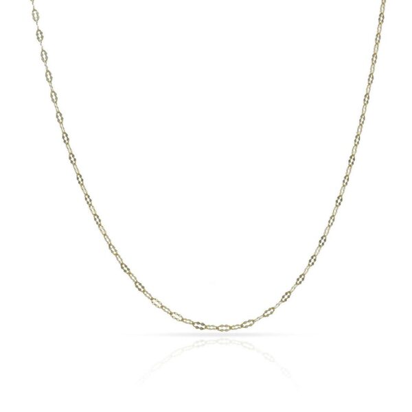 Collar oro 18kl hueco - 1mm