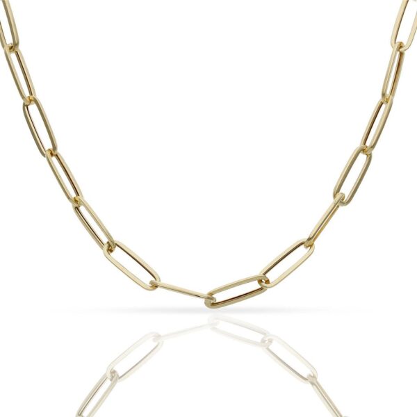 Collar oro 18kl eslabones ovalados - 4.50mm