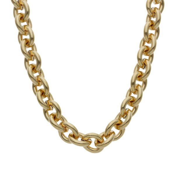 Collar oro 18kl rolot hueco - 8mm