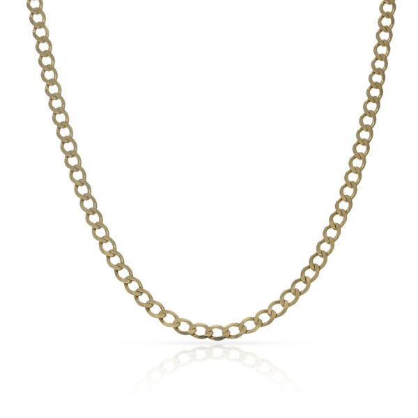 Cadena oro 18kl hueca barbada - 3mm