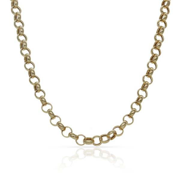 Collar oro 18kl rolot hueco - 4mm