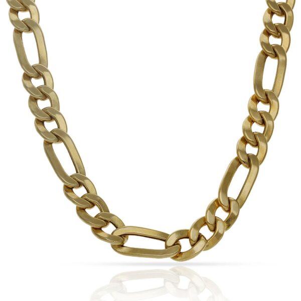 Collar oro 18kl hueco 3x1 - 8mm