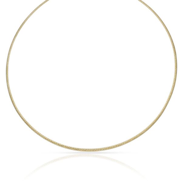 Gargantilla tallada oro 18kl 2mm