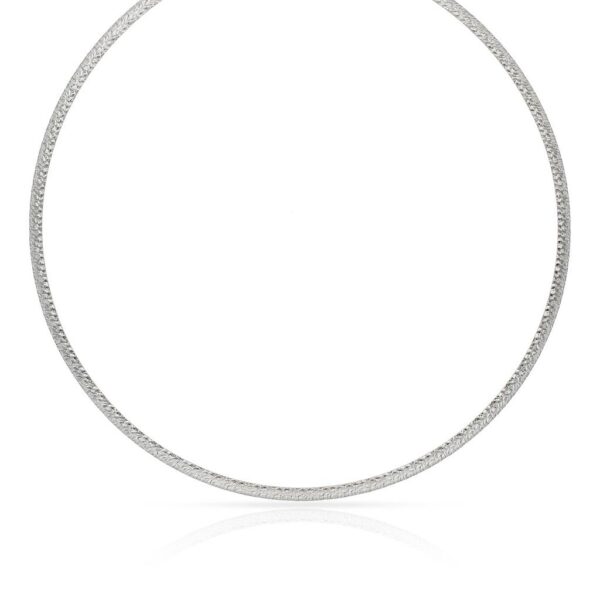 Collar oro 18kl tallado blanco 4mm