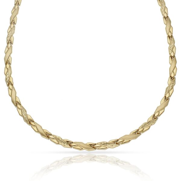 Collar oro 18kl troquelado