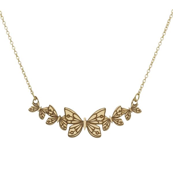 Gargantilla oro 18kl mariposas