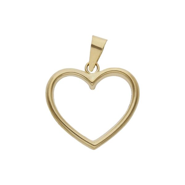 Colgante oro 18kl corazon - 15x14mm