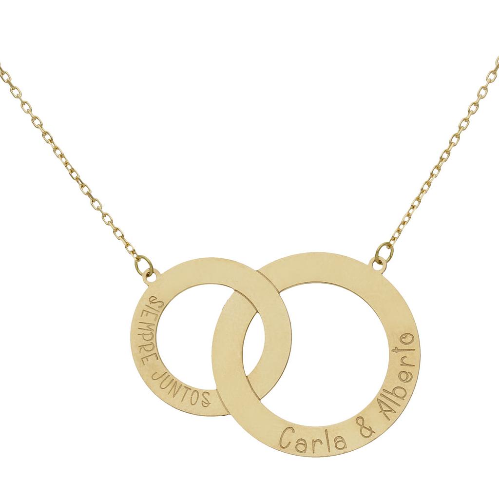Gargantilla oro 18kl 2 aros