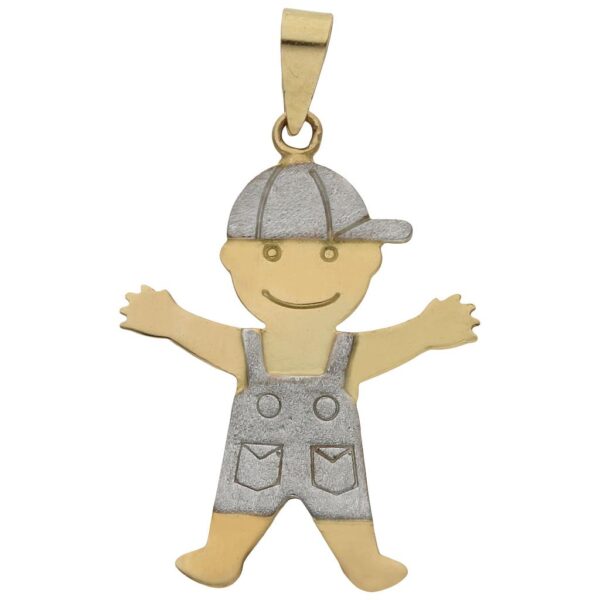 Colgante oro 18kl niño grande