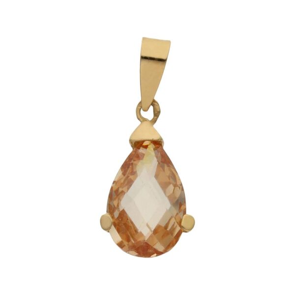 Colgante oro 18kl color champan
