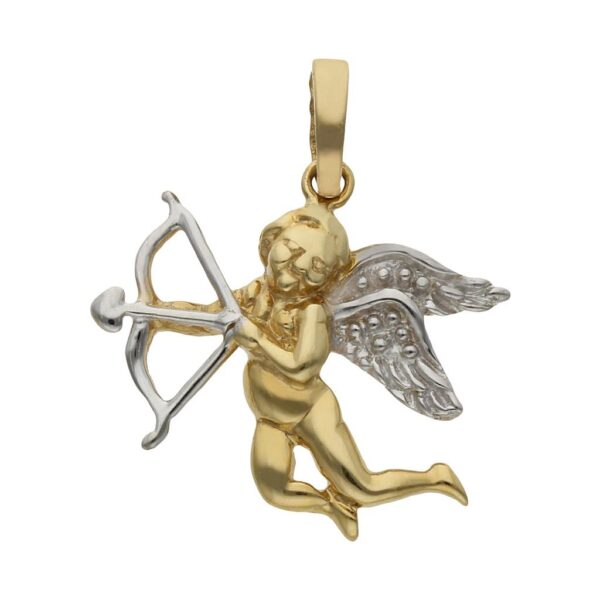 Colgante oro 18kl cupido - 20x19mm