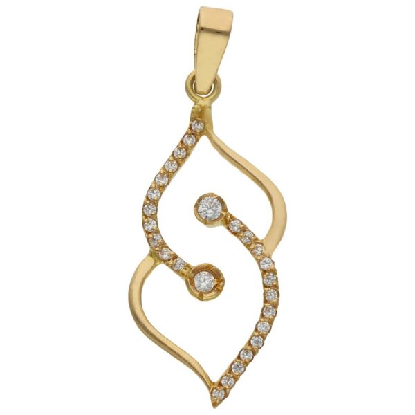 Colgante oro 18kl circonitas