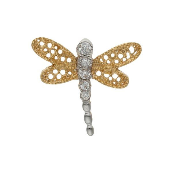 Colgante oro 18kl libelula - 15x14mm