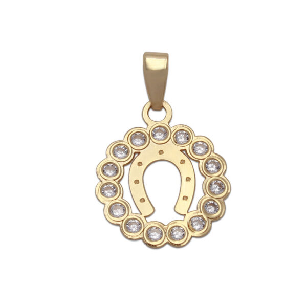 Colgante oro 18kl herradura - 12mm