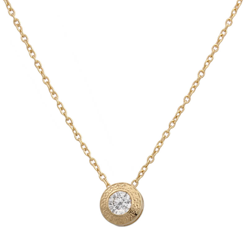 Gargantilla oro 18kl chaton - 7mm