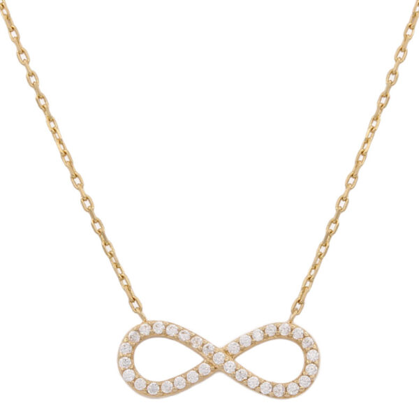 Gargantilla oro 18kl infinito circonitas