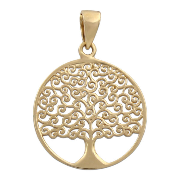 Colgante oro 18kl arbol de la vida - 17mm