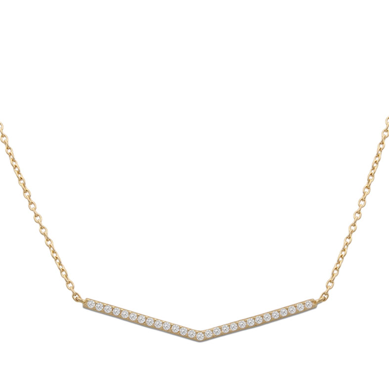 Gargantilla oro 18kl circonitas