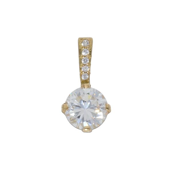 Colgante oro 18kl circonitas