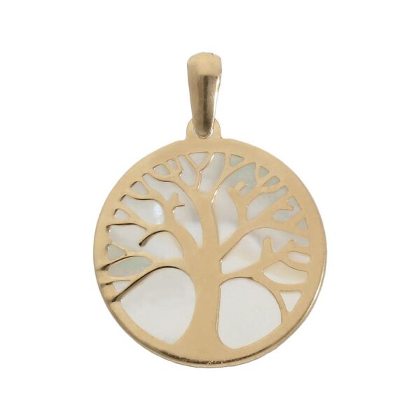 Colgante oro 18kl arbol de la vida - 17mm