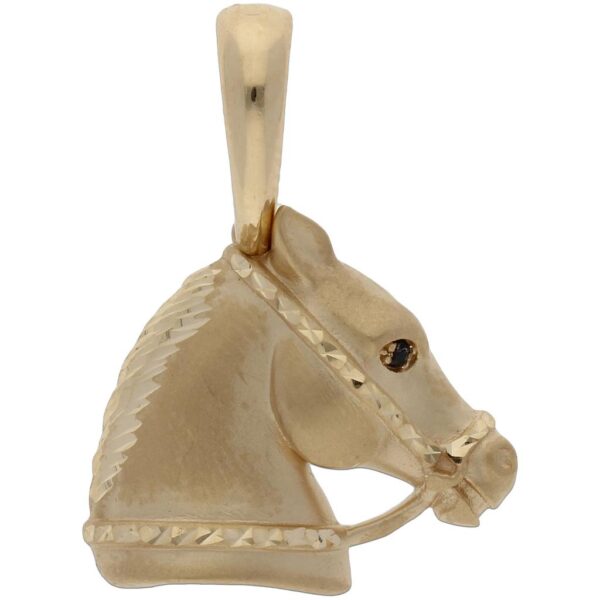 Colgante oro 18kl caballo - 22x19mm